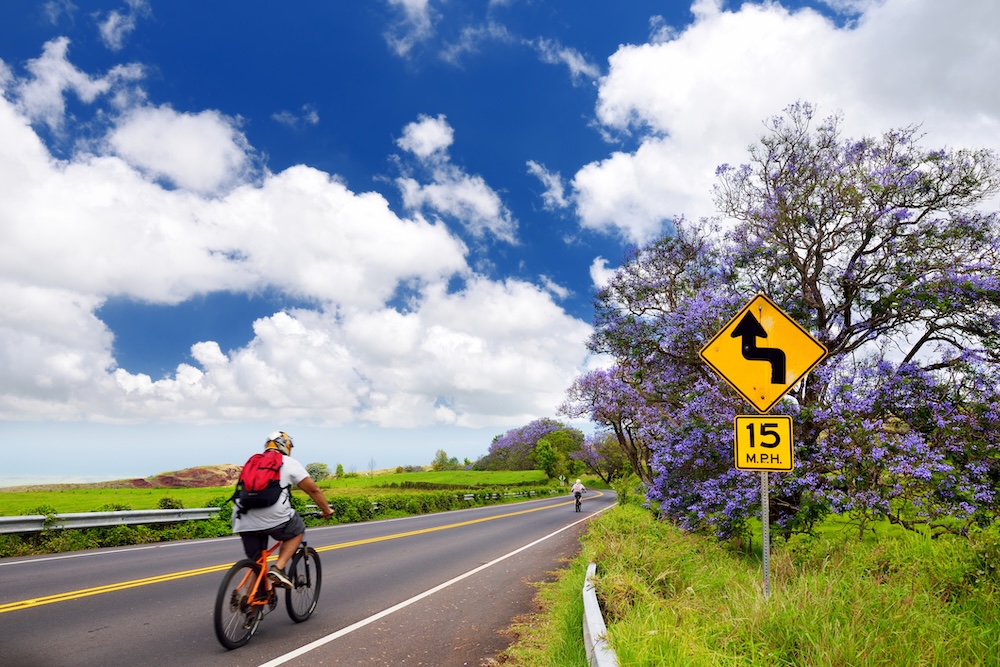 biking around maui
